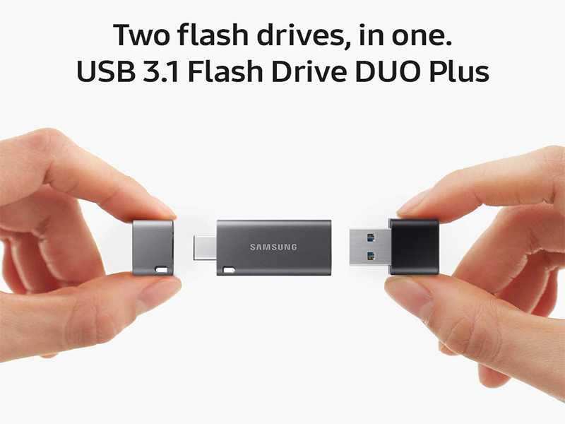 Samsung USB 31 Flash Drive DUO Plus - короткий но максимально информативный обзор Для большего удобства добавлены характеристики отзывы и видео