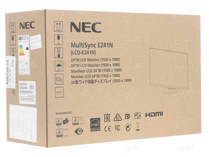 Монитор nec multisync e241n: отзывы, видеообзоры, цены, характеристики
