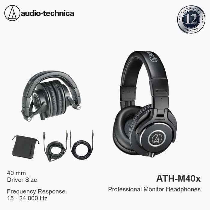Audio-technica ath-m40x 
            headphones review