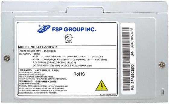Fsp group fsp550-80gln 550w отзывы