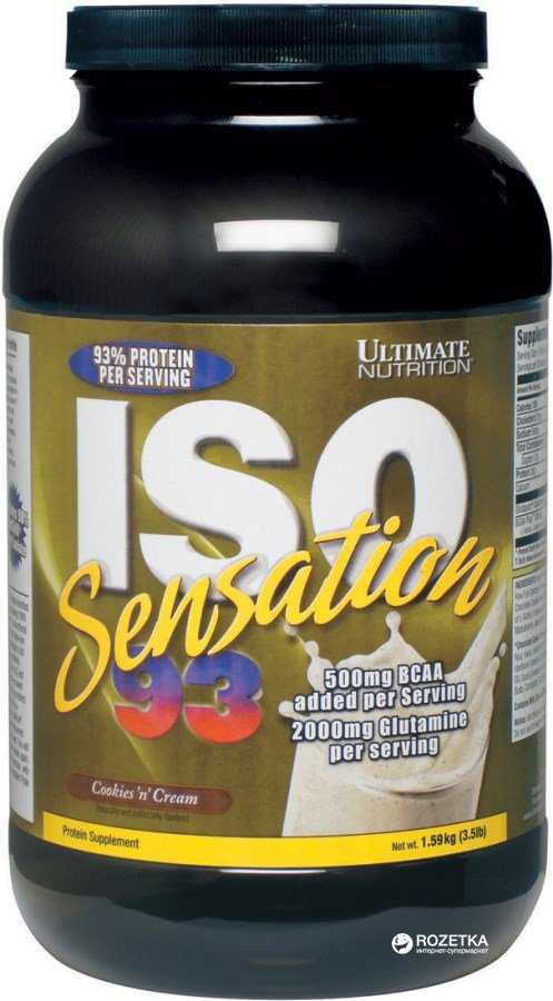 Краткий обзор ultimate nutrition iso sensation 93 (2.27 кг) — январь 2020