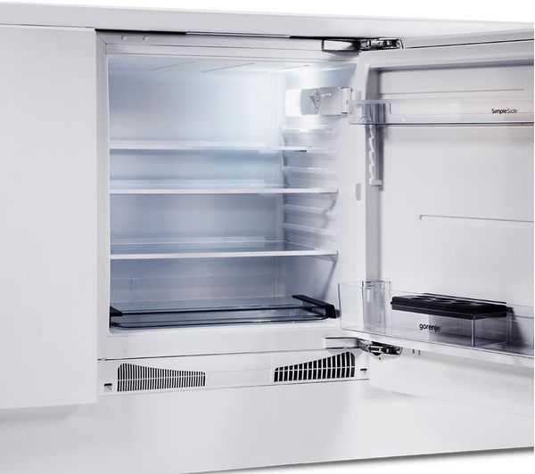 Встраиваемый под столешницу однокамерный холодильник riu6092aw - gorenje