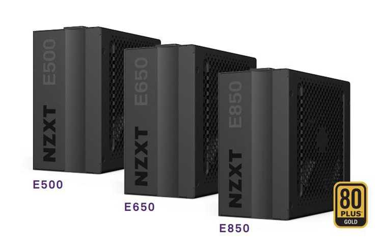 Nzxt e500 - np-1pm-e500a-us - 500-watt atx gaming power supply (psu) - fully modular design - 80 plus gold certified - silent operation - digital voltage and temperature monitoring - 10 year warranty