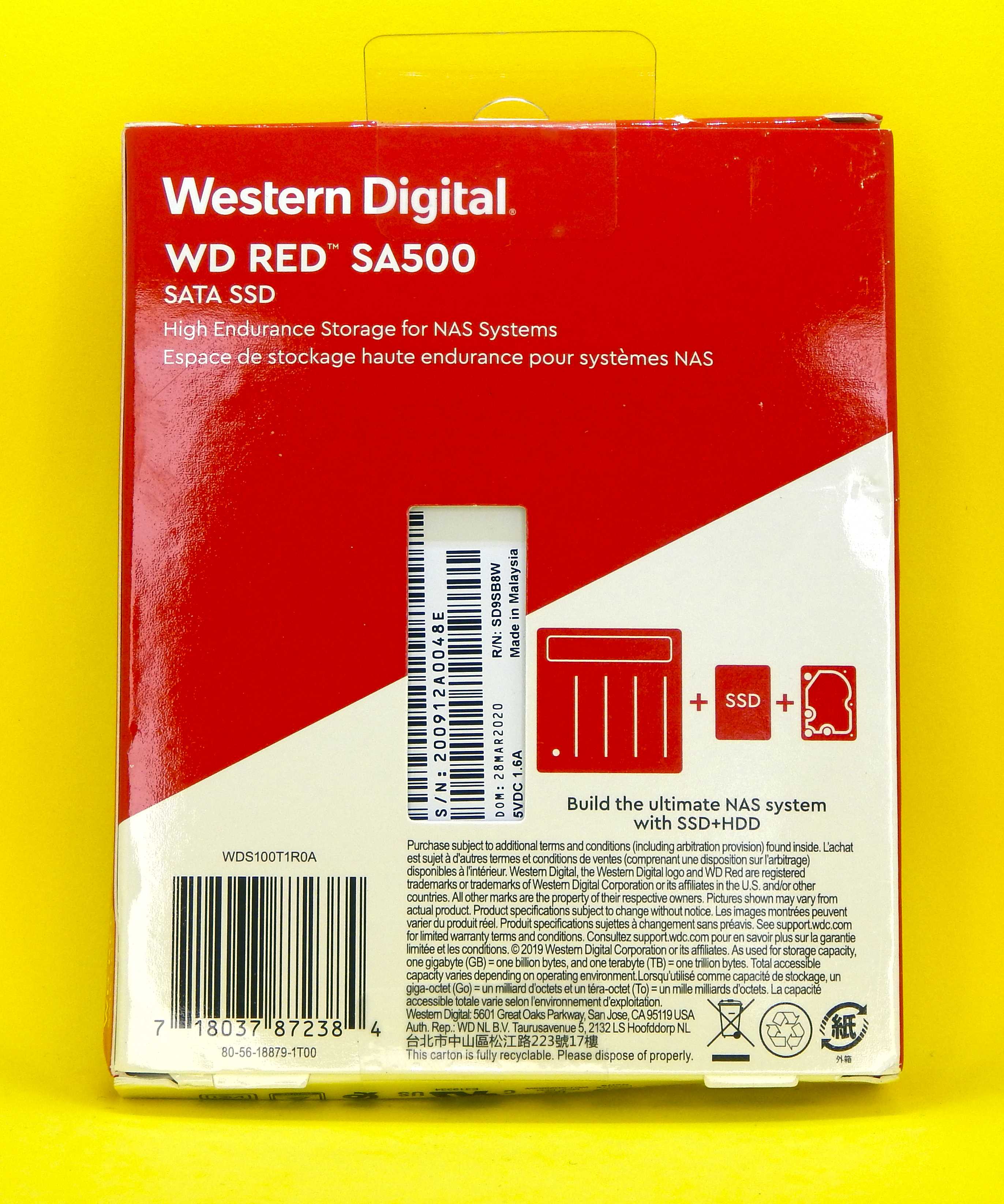 Ssd диск western digital 1 тб wds100t1r0a sata