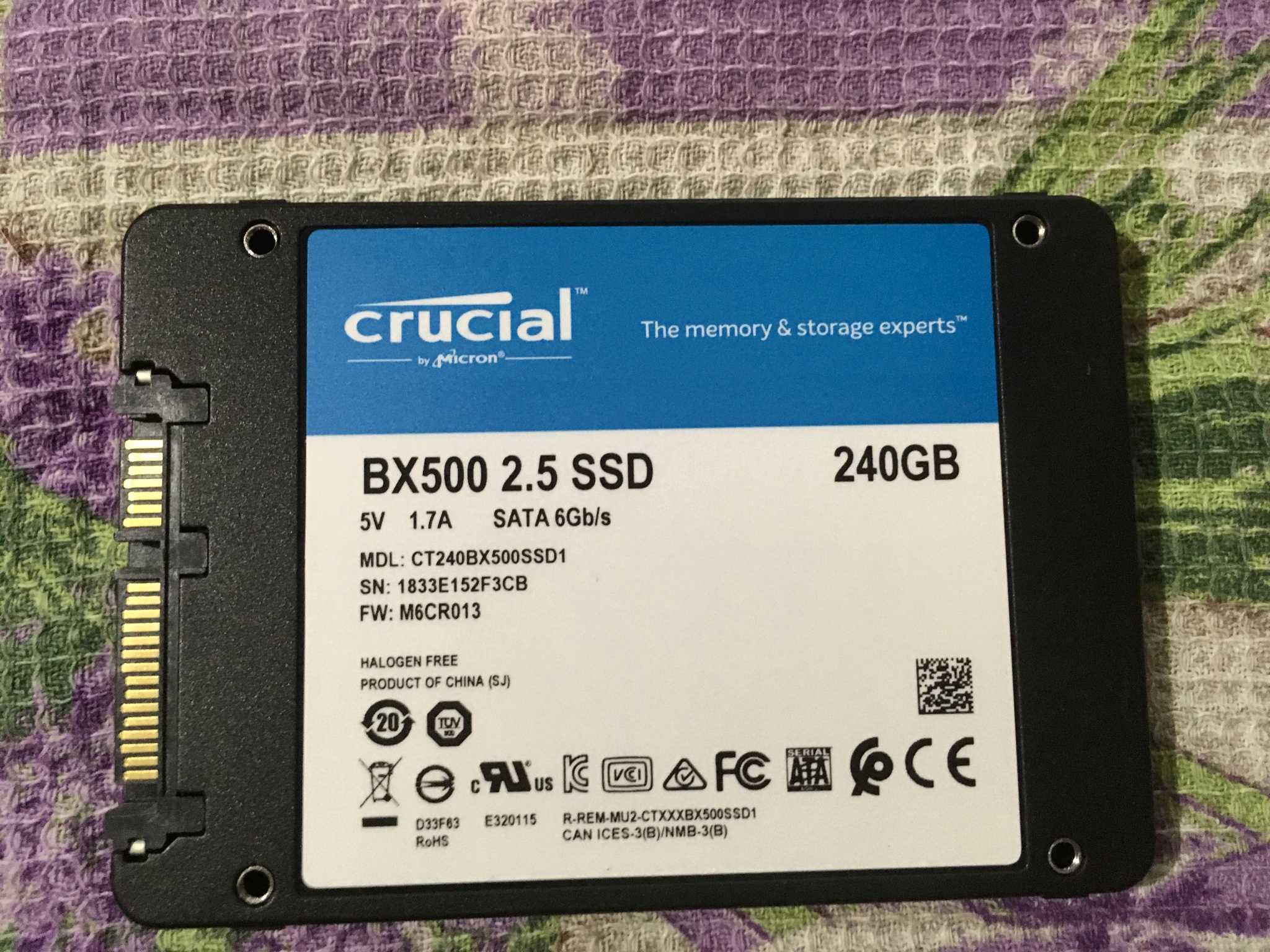 Обзор на ssd диск crucial bx500 240 gb 3d nand (ct240bx500ssd1)