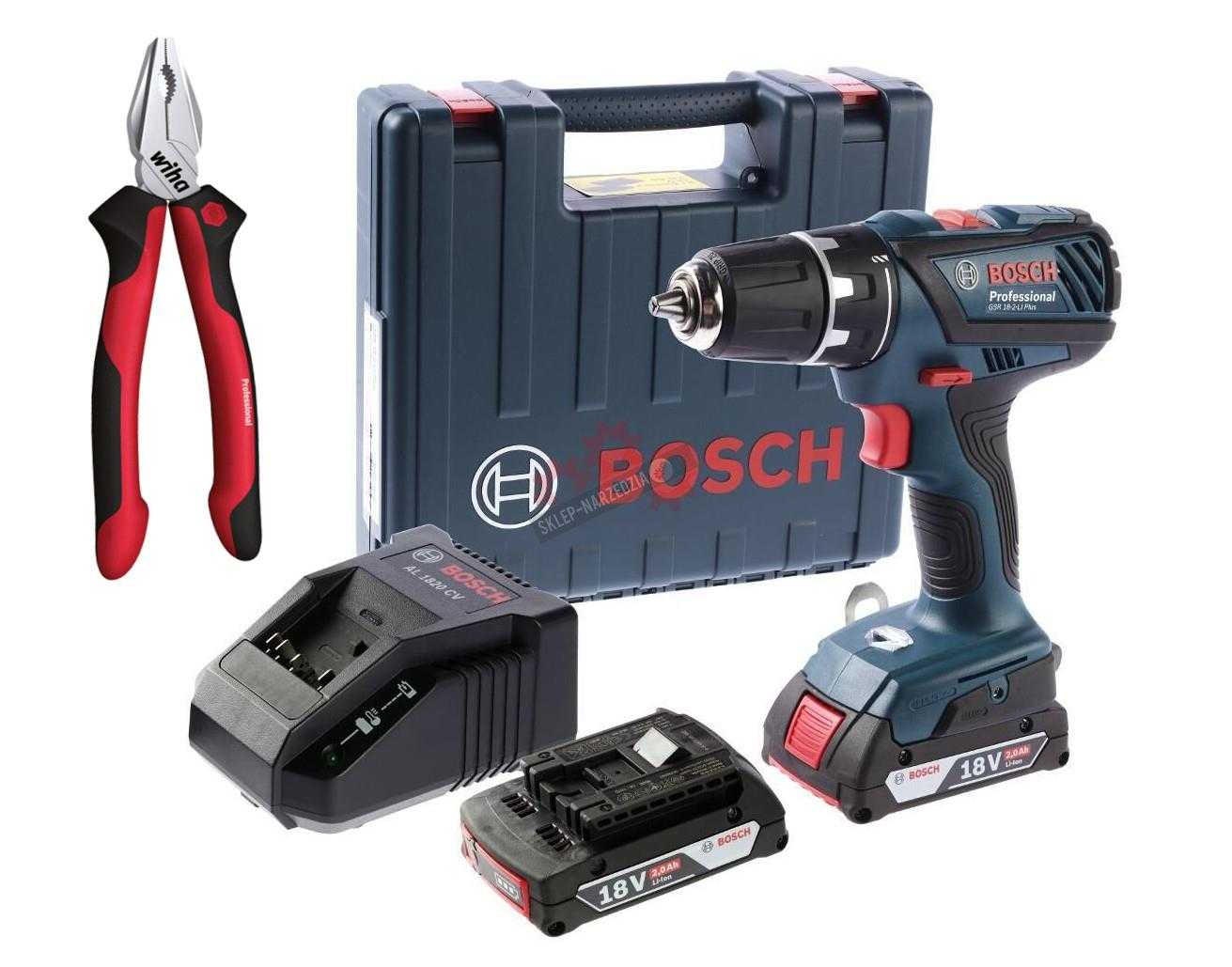 Bosch gsb 180-li 1.5ah x2 case отзывы