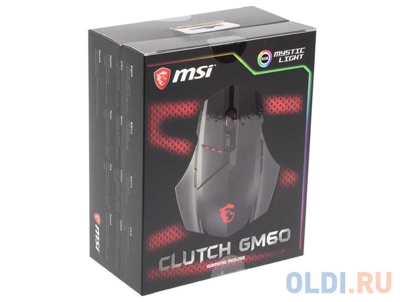 Мышка usb optical wrl gaming clutch gm70 gaming msi