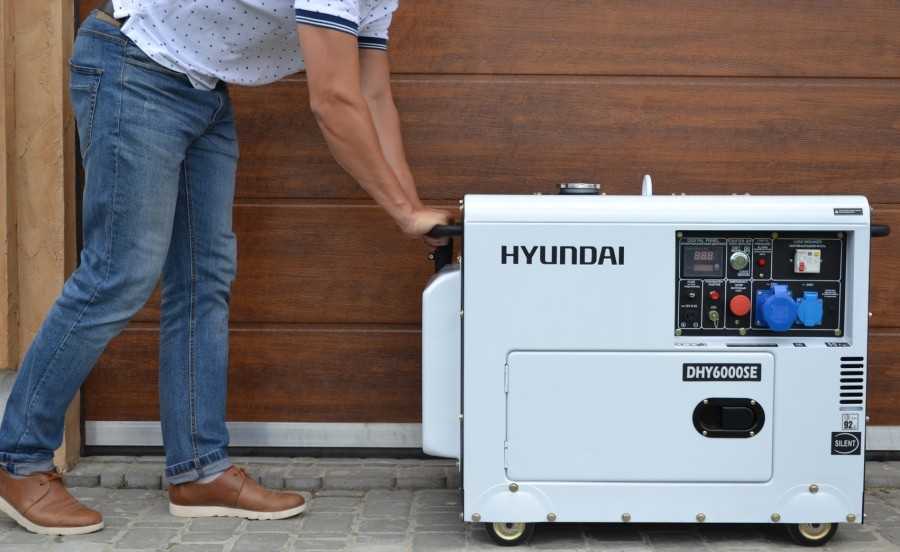 Дизельный генератор hyundai dhy6000le