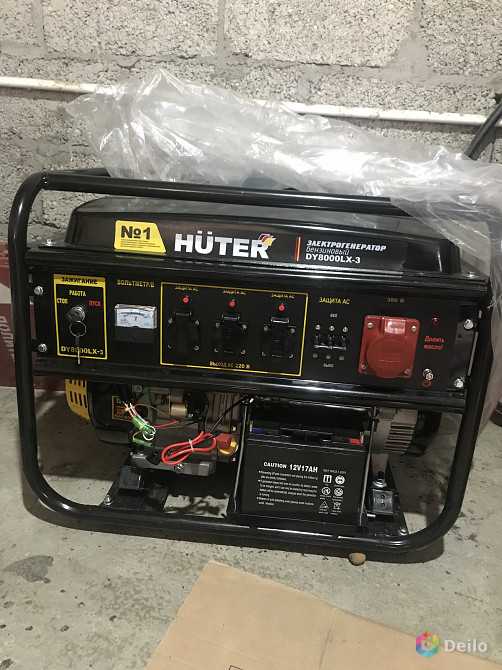 Бензиновый генератор huter dy8000lx