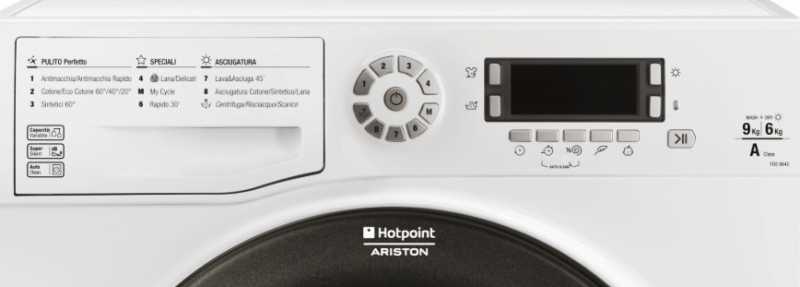 Стирально-сушильная машина hotpoint-ariston fdd 9640 b (белый) (fdd 9640b eu) купить от 44990 руб в новосибирске, сравнить цены, отзывы, видео обзоры и характеристики