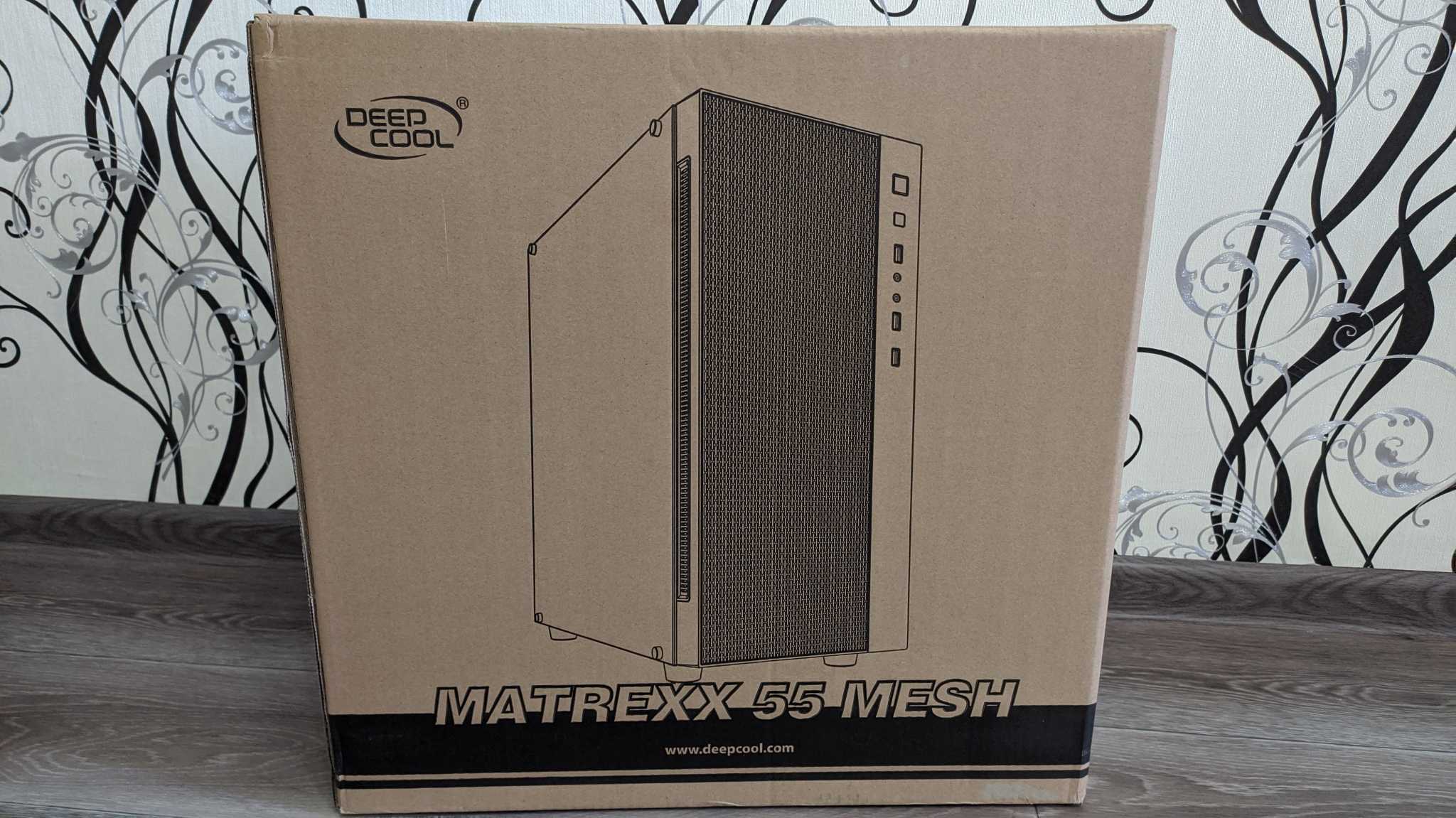 Корпус deepcool matrexx 55 mesh black без бп с окном