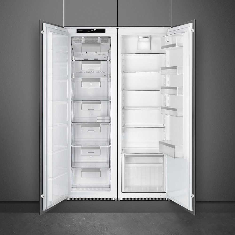 Встраиваемый холодильник smeg s7323lfld2p