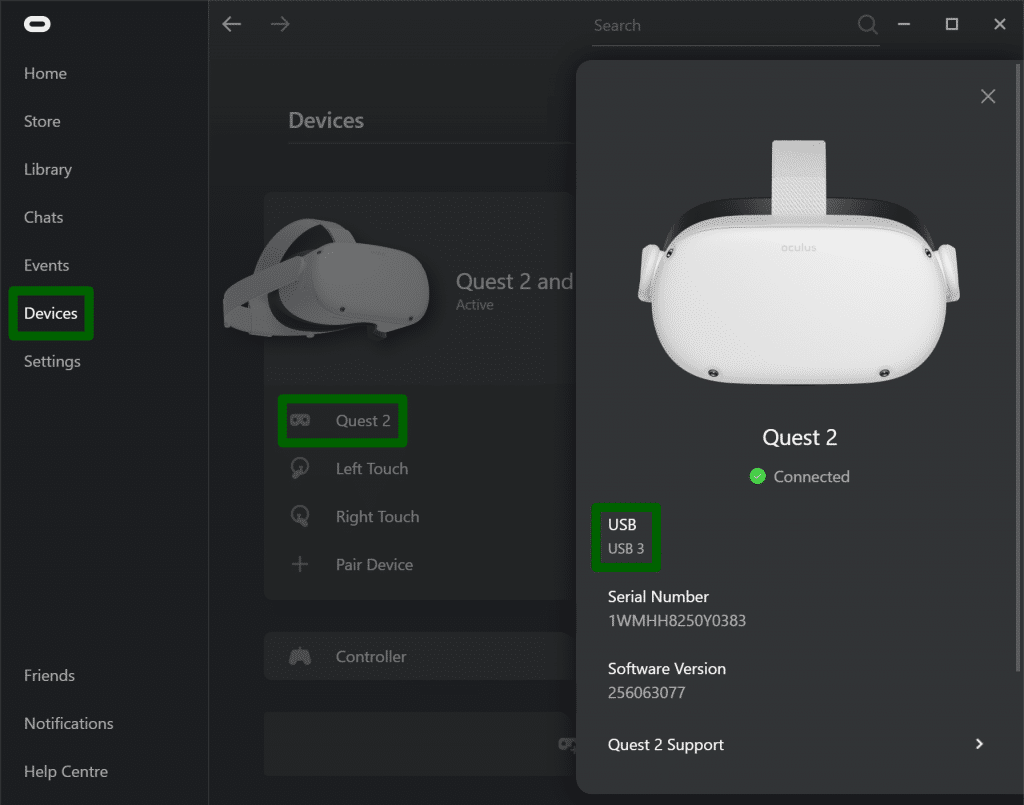 Как вывести изображение с oculus quest 2 на пк