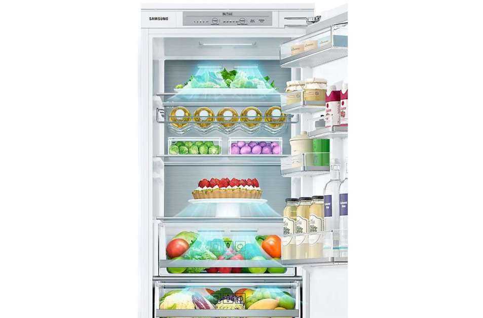 Схема встройки холодильников samsung