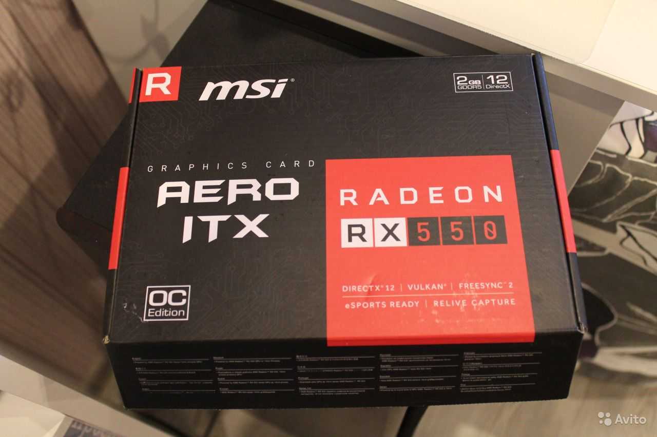 Выбор редакции
					видеокарта msi radeon rx 550 (512) oc aero itx 2 гб gddr5