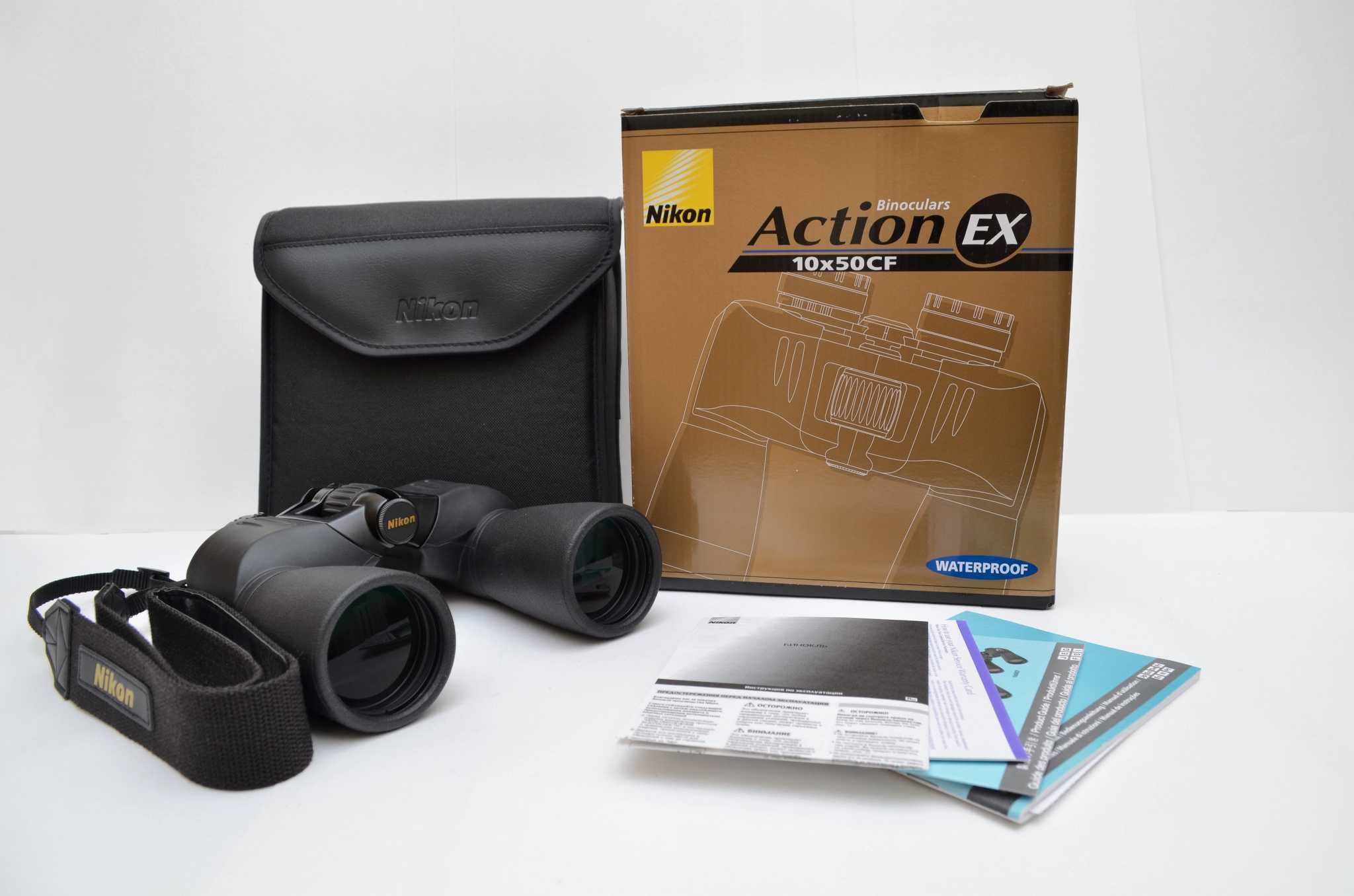 Nikon Action EX 10x50 CF - короткий но максимально информативный обзор Для большего удобства добавлены характеристики отзывы и видео