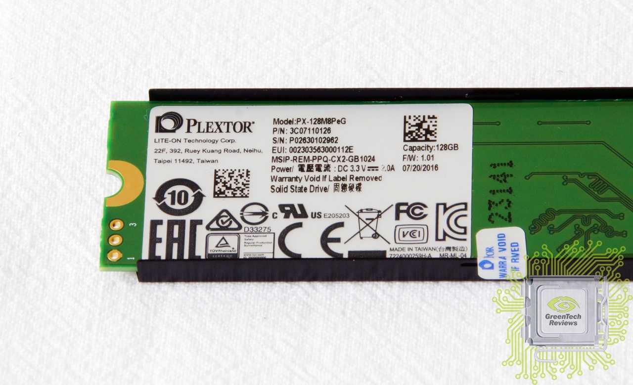 Ssd диск plextor m8vc 128 гб px-128m8vc sata — купить в городе белгород