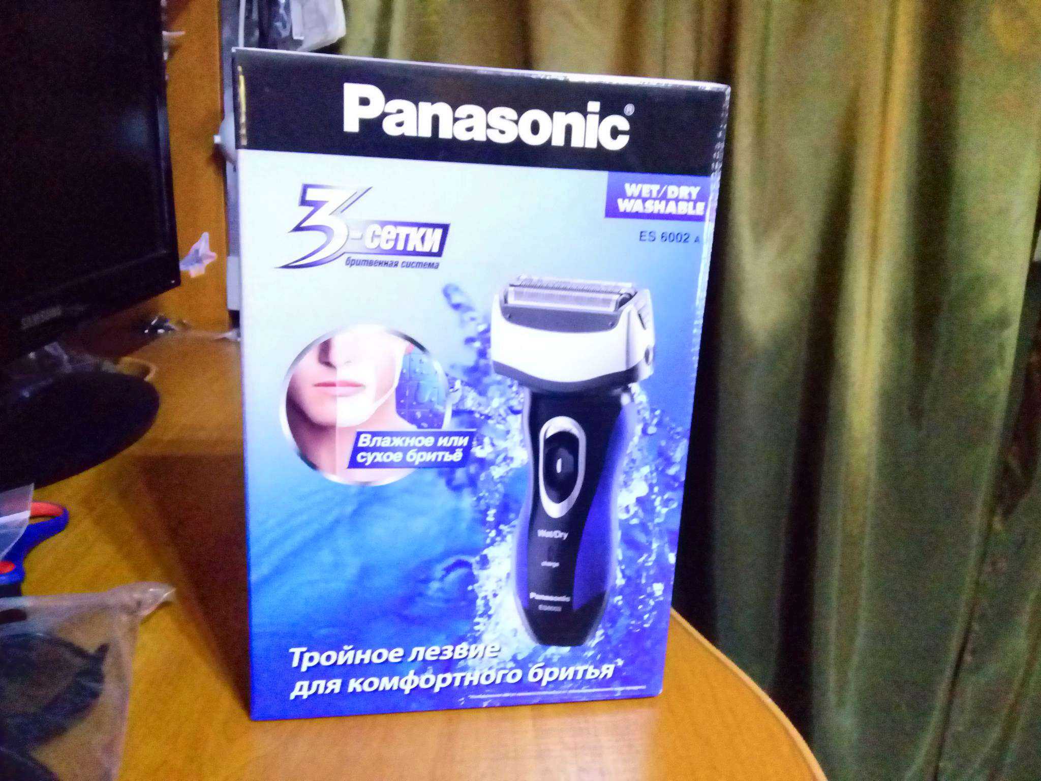 Panasonic es-6002 (черно-синий) - купить , скидки, цена, отзывы, обзор, характеристики - электробритвы мужские