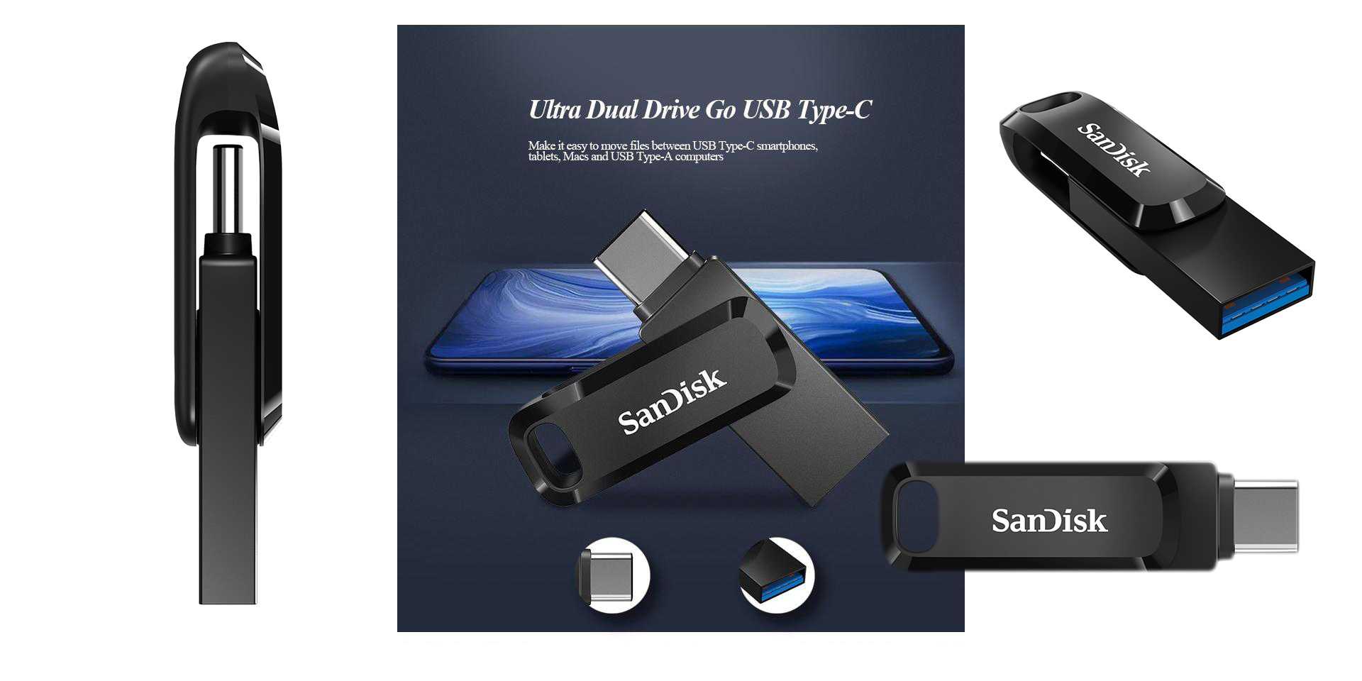Обзор usb флеш-накопителя sandisk ultra dual drive usb type-c