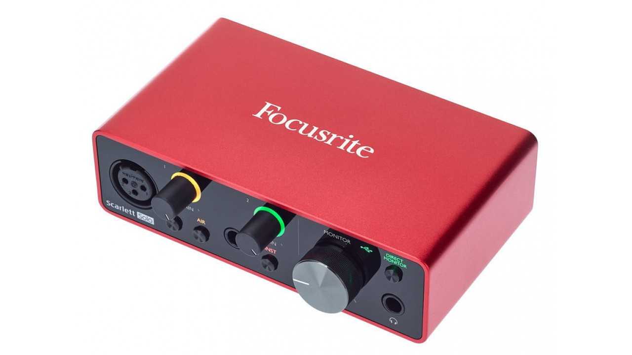 Focusrite scarlett 4i4  – четырехканальная модель обновленной серии scarlett 2019 года

	| prosound
